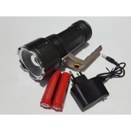 Супер мощен акумулаторен прожектор с CREE XM-L T6 диод и зуум функция