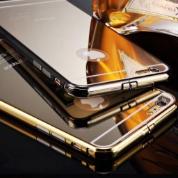 Луксозен Огледален Гръб С Метален Бъмпер За Samsung G920 GALAXY S6