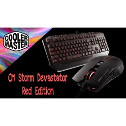 Геймърски комплект клавиатура с мишка CM Storm Devastator Red