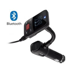 Автомобилен Bluetooth FM трансмитер с USB зарядно за GSM