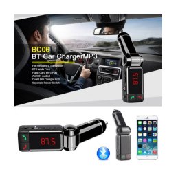 Автомобилен Bluetooth FM трансмитер с USB зарядно за GSM Bluetooth Car Charger