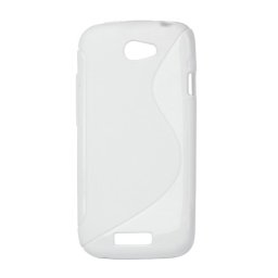 Силиконов гръб за HTC One S - бял