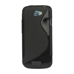 Силиконов гръб за HTC One S - черен