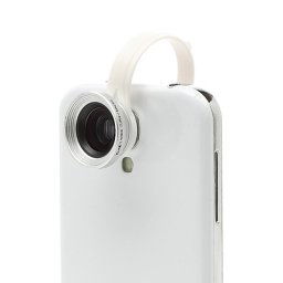 Макро-леща за iPhone Samsung HTC LG Nokia Sony и др.- бяла