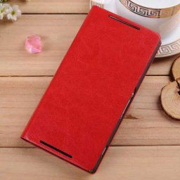 Елегантен кожен калъф за Sony Xperia Z2 - червен