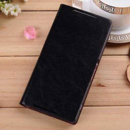 Елегантен кожен калъф за Sony Xperia Z2 - черен
