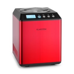 Klarstein Vanilla Sky, сладоледмашина с компресор, неръждаема стомана, 2 Л, 180 W, червена (TK49-Vanilla-Sky-R)