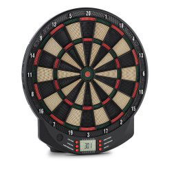 KLARFIT Dartomat, мишена за стрелички, мек връх, 26 игри, звук (DRB-Dartomat)