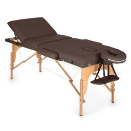 KLARFIT MT 500 масажна кушетка 210 см 200 кг сгъваема фина клетъчна пяна чанта кафява (MSS-MT 500 brown)