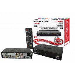 Комбиниран цифров HD приемник за Кабелна, Ефирна, IPTV телевизиия - Paco Star CT6012