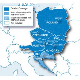 GPS Map CityNavigator Europe NT - East Europe