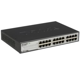 D-Link DGS-1024D 24-Port 10/100/1000Mbps Copper Gigabit Ethernet Switch, rack mountable