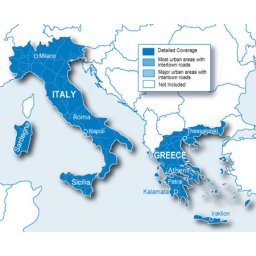 GPS Map CityNavigator Europe NT - Italy/Greece