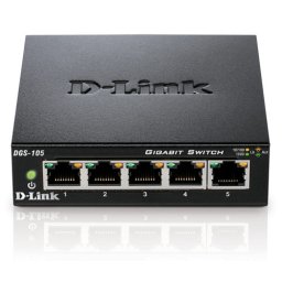 D-Link DGS-105 5-port 10/100/1000 Gigabit Metal Housing Desktop Switch