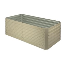 Blumfeldt High Grow Straight Raised, легло за цветя градинско легло 180x60x90cm 970л стомана поцинковано бежово (GDMB4-Highgrow-St-BG)