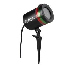 Лазерен проектор BabySbreath Laser Light, Статичен и подвижен, 3D холографски ефект, Външен и вътрешен монтаж
