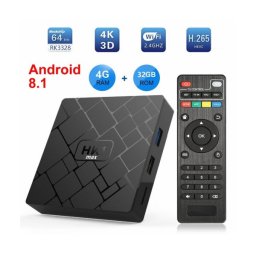 Мултимедиен плеър за гледане на безплатна ТВ и филми HK1, 4K, Android 8.1, RK3229 Quad Core, DDR3 2GB, 16GB, Wifi