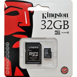 Kingston microSDHC Card 32GB C4 + SD Adapter