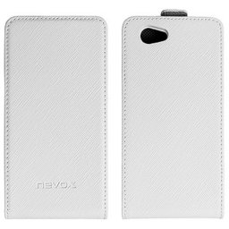 Nevox Flip Case Relino for Xperia Z1 Compact white/grey