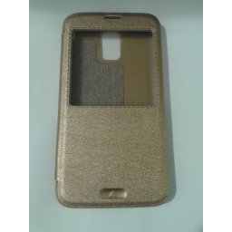 Страничен тефтер за Samsung Galaxy S5/S5 Neo златен