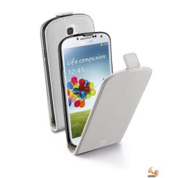 Flap Essential за Samsung Galaxy S4 бял Cellular line