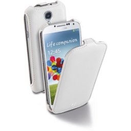 Flap калъф за Samsung Galaxy S4 бял Cellular line