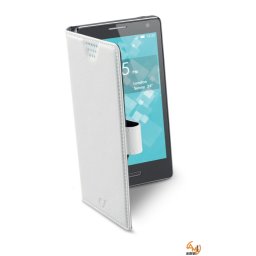 Универсален BOOK калъф за телефон XXXL бял Cellular line