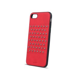 Силиконов калъф кейс за iPhone 7 / iPhone 8 червена кожа с капси тип 2