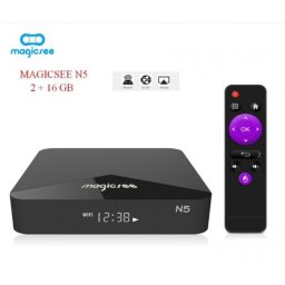 Мултимедиен плеър за гледане на безплатна ТВ и филми MAGICSEE N5, 4K, Android 7.1.2, Amlogic S905X, DDR3 2GB, 16GB, Wifi