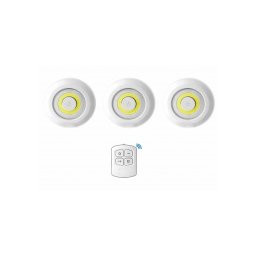 Безжично, дистанционно управление, на 3броя COB LED, осветителни тела