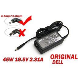Адаптер за лаптоп ОРИГИНАЛЕН (Зарядно за лаптоп) DELL 45W 19.5V 2.31A букса 4.5mm * 3.0mm