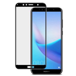 Стъклен протектор за целият екран Smart Glass 5D за Huawei Y6 2018 черен