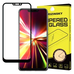 Стъклен протектор за целият екран 5D Wozinsky Full Glue за Huawei Mate 20 Lite ,черена рамка