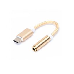 Преходник Type-C към 3.5mm жак, 12см