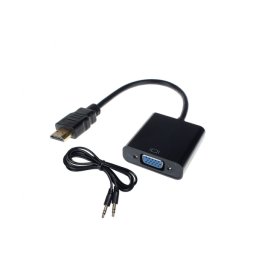 Преходник HDMI към VGA + AUDIO кабел Преходник HDMI към VGA + AUDIO кабел