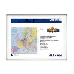 Магнитна бяла прожекционна дъска Franken PRO 200x120