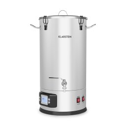 Klarstein Maischfest, котол за ферментация, 5 части, 1500 W/3000 W, 25 литра, LCD Touch , неръждаема стомана (FP8-MaischfestBoiler)
