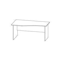 Бюро Графит M.1.1. 160x90x70x74 cm плот 25mm Ляв ,Десен
