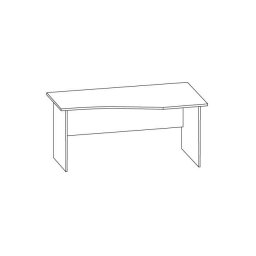 Бюро Графит М.1.138x90x70х74 cm 25mm Десен ,Ляв