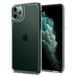 Силиконов калъф кейс Spigen Quartz Hybrit Crystal Clear за iPhone 11 Pro прозрачен