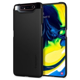 Пластмасов калъф кейс Spigen Thin Fit Samsung Galaxy A80 / A90 черен
