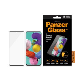 Стъклен протектор PanzerGlass за Samsung Galaxy A51 CaseFriendly - Черен, 117066