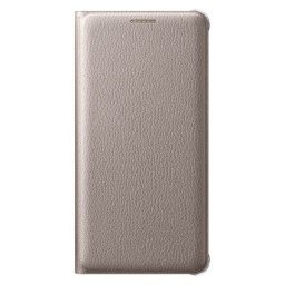 Оригинален калъф тефтер за Samsung Galaxy A5 (2016) , златен