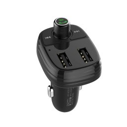 FM Трансмитер и зарядно за кола Bluetooth BOROFONE BC16 Minirock, черен
