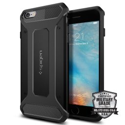 Силиконов калъф кейс Spigen Rugged Armor за iPhone 6 Plus/6S Plus ,черен