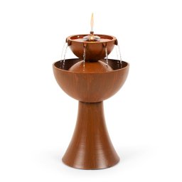 Blumfeldt Hadrian, градински фонтан с маслена лампа, 8 W, поцинкован метал, ръждив цвят (GDMB5-Hadrian)