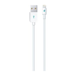 Кабел MFI AlumiCable Lightning Charge/Data Cable - Бял