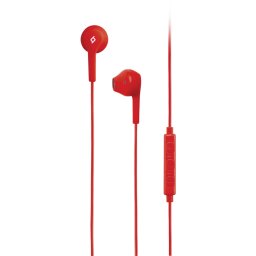 Слушалки RIO In-Ear Headphones with Built-in remote control - Червени, 117953