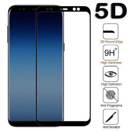 Стъклен протектор 5D за Huawei Y5 2019/Honor 8S - Черен
