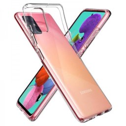 Силиконов калъф кейс Spigen Liquid Crystal за Samsung Galaxy A71 , прозрачен